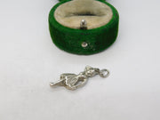 Sterling Silver Ballerina Charm Pendant Vintage c1970