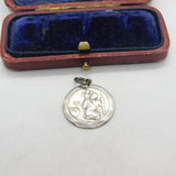 Sterling Silver St Christopher Charm Pendant Vintage c1970