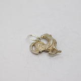 Sterling Silver Chicken Charm Pendant Vintage c1970