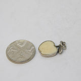 Sterling Silver Enamel Apple Charm Pendant Vintage c1970
