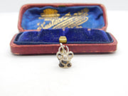 Sterling Silver Crown Charm Pendant Vintage c1970