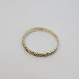 Sterling Silver Marcasite Leaf Pattern Half Eternity Ring Antique c1930 Size P