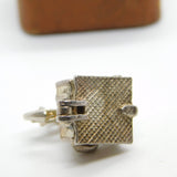 Sterling Silver Old Fashioned Telephone Charm Pendant Vintage c1970