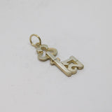 Sterling Silver "21" Key Charm Pendant Vintage c1970