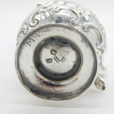 George II Sterling Silver Floral Sparrow Beak Cream Jug Antique 1743 London