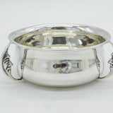 Art Deco Sterling Silver Crescent Man in the Moon Christening Bowl Antique