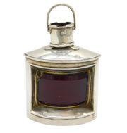 Victorian Novelty Sterling Silver Port Ship's Lantern Inkwell AF Antique 1899