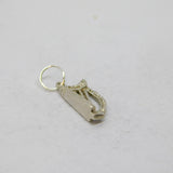 Sterling Silver Lyre Harp Charm Pendant Vintage c1970