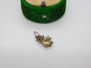 Sterling Silver Little Wise Owl Charm Pendant Vintage c1970