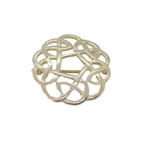 Scottish Sterling Silver Douglas Scott Celtic Knot Studio Brooch Modern c1990