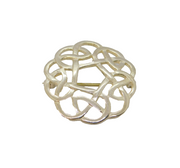 Scottish Sterling Silver Douglas Scott Celtic Knot Studio Brooch Modern c1990