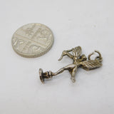 Sterling Silver Eros the Archer Charm Pendant Vintage c1970s