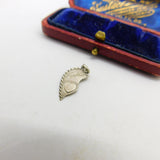 Sterling Silver Romantic 'Together' Drop Charm Pendant Vintage c1970
