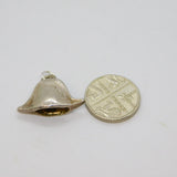 Sterling Silver Admiral's Hat Maritime Navy Charm Pendant Vintage c1970s