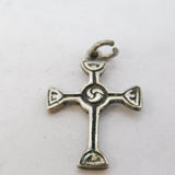 Celtic Art Industries Scottish Sterling Silver Cross Charm Pendant Vintage c1950