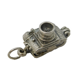 Sterling Silver Bird in the Camera Opening Charm Pendant Vintage c1970