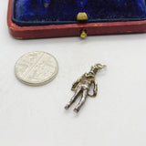Sterling Silver Soldier Figurine Charm Pendant Vintage c1970