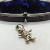 Sterling Silver Little Man Charlie Chaplin Charm Pendant Vintage c1970