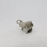Sterling Silver Grand Piano Charm Pendant Vintage c1970