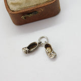Sterling Silver Dancing Shoes Charm Pendant Vintage c1970