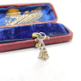 Sterling Silver Town Preacher Charm Pendant Vintage c1970