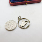 Sterling Silver Triton God of the Sea Charm Pendant Vintage c1970