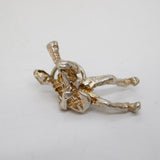 Sterling Silver Guitar Player Charm Pendant Vintage c1970
