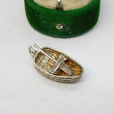 Sterling Silver Rowing Boat Charm Pendant Vintage c1970