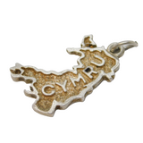 Sterling Silver Cymru Welsh Souvenir Charm Pendant Vintage c1970