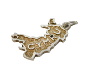 Sterling Silver Cymru Welsh Souvenir Charm Pendant Vintage c1970