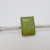 Sterling Silver & Connemara Marble Brooch Pin Antique c1920 Art Deco