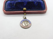 Sterling Silver Queen Elizabeth Silver Jubilee Charm Pendant Vintage c1970