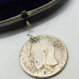Authentic Belgian 1 Franc Coin Charm Pendant 1866