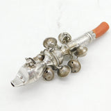 George III Sterling Silver & Coral Baby Rattle & Whistle Antique 1798 London