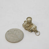 Sterling Silver Opening Film Camera Charm Pendant Vintage c1970