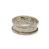 Mexican Sterling Silver Wedding Band Studio Ring Vintage c1970 Size Q 1/2