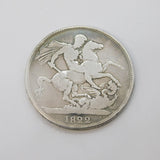 King George IV Silver Tertio Edge Crown Coin Antique 1822 Fair Condition