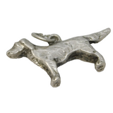 Sterling Silver Retriever Dog Charm Pendant Vintage c1970