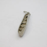 Sterling Silver Canoe Boat Charm Pendant Vintage c1970