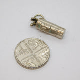 Sterling Silver Golf Bag Caddy With Clubs Charm Pendant Vintage c1970