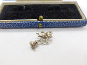 Sterling Silver Eros the Archer Statue Charm Pendant Vintage c1970