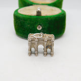 Sterling Silver Marble Arch Charm Pendant Vintage c1970