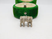 Sterling Silver Marble Arch Charm Pendant Vintage c1970
