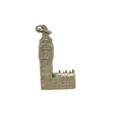 Sterling Silver Big Ben Charm Pendant Vintage c1970