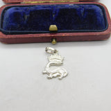 Sterling Silver Royal Crested Charm Pendant Vintage c1970