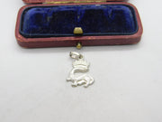 Sterling Silver Royal Crested Charm Pendant Vintage c1970
