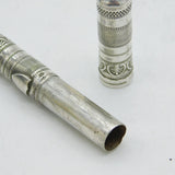 19th Century Dutch Sterling Silver Needle Case Etui Antique c1830s
