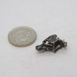 Sterling Silver Vespa Motorbike Charm Pendant Vintage c1970s