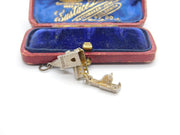 Sterling Silver Openable Church Charm Pendant Vintage c1970