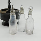George III Sterling Silver & Treen Rotating Cruet Set Antique 1793 London
